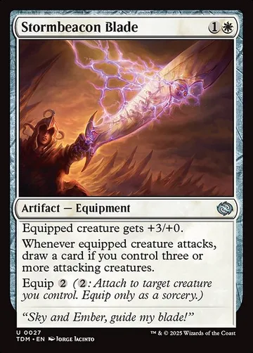 Stormbeacon Blade 27, carta de Magic: The Gathering de Tarkir: Dragonstorm