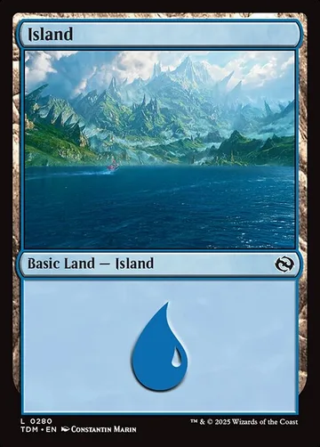 Island 280, carta de Magic: The Gathering de Tarkir: Dragonstorm