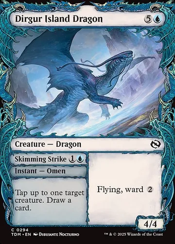 Dirgur Island Dragon // Skimming Strike 294, carta de Magic: The Gathering de Tarkir: Dragonstorm