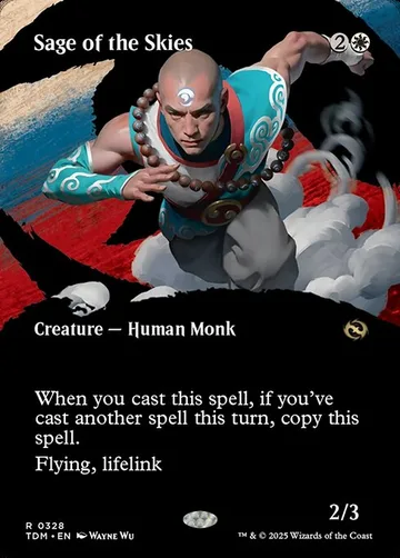 Sage of the Skies 328, carta de Magic: The Gathering de Tarkir: Dragonstorm