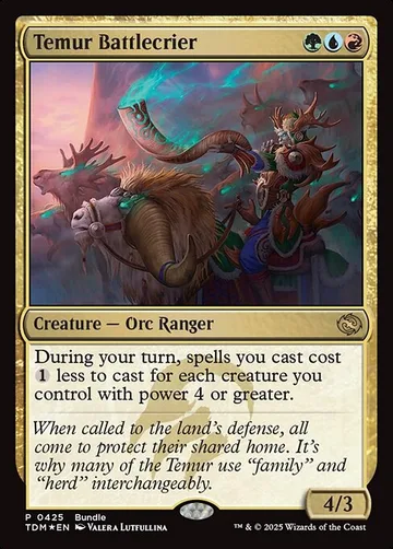Temur Battlecrier 425, carta de Magic: The Gathering de Tarkir: Dragonstorm
