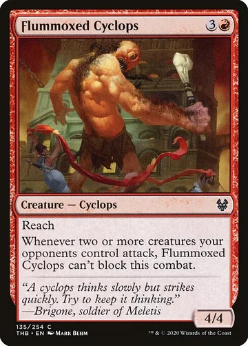 Flummoxed Cyclops 135, carta de Magic: The Gathering de Theros Beyond Death