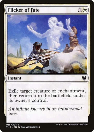 Flicker of Fate 16, carta de Magic: The Gathering de Theros Beyond Death