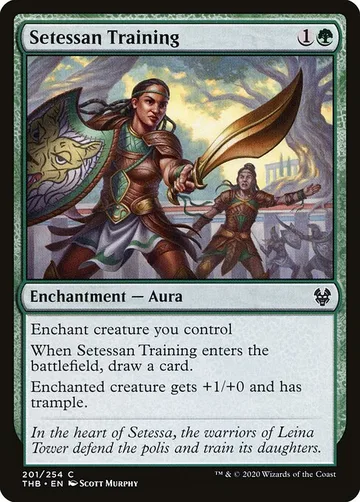 Setessan Training 201, carta de Magic: The Gathering de Theros Beyond Death