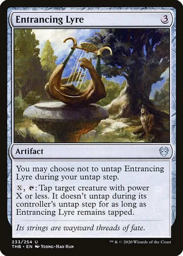 Entrancing Lyre 233, carta de Magic: The Gathering de Theros Beyond Death