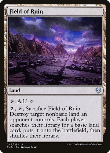 Field of Ruin 242, carta de Magic: The Gathering de Theros Beyond Death