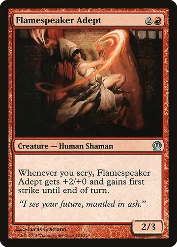 Flamespeaker Adept 123, carta de Magic: The Gathering de Theros