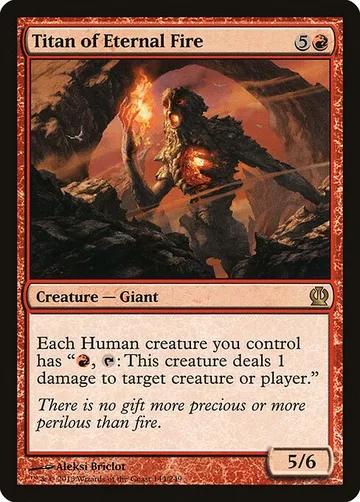 Titan of Eternal Fire 144, carta de Magic: The Gathering de Theros