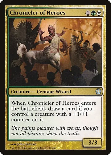 Chronicler of Heroes 190, carta de Magic: The Gathering de Theros