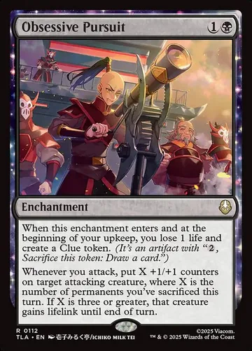 Obsessive Pursuit 112, carta de Magic: The Gathering de Avatar: The Last Airbender