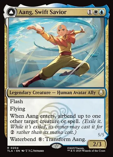 Aang, Swift Savior // Aang and La, Ocean's Fury
