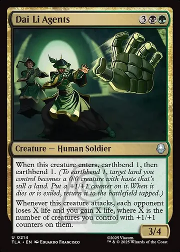 Dai Li Agents 214, carta de Magic: The Gathering de Avatar: The Last Airbender