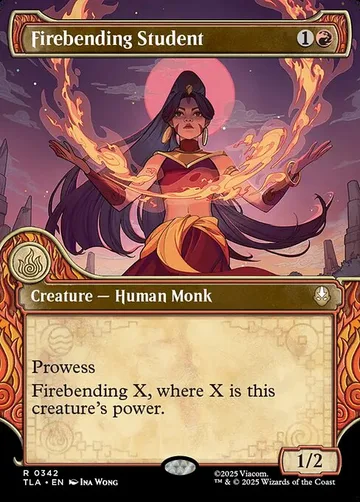 Firebending Student 342, carta de Magic: The Gathering de Avatar: The Last Airbender