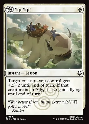 Yip Yip! 43, carta de Magic: The Gathering de Avatar: The Last Airbender