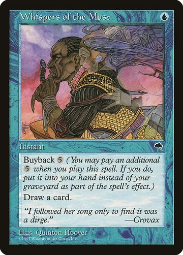 Whispers of the Muse 103, carta de Magic: The Gathering de Tempest