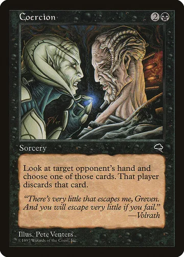 Coercion 113, carta de Magic: The Gathering de Tempest