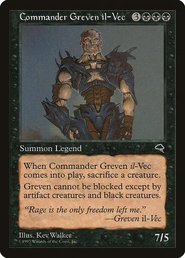 Commander Greven il-Vec 115, carta de Magic: The Gathering de Tempest
