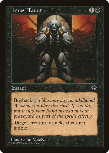Imps' Taunt 138, carta de Magic: The Gathering de Tempest