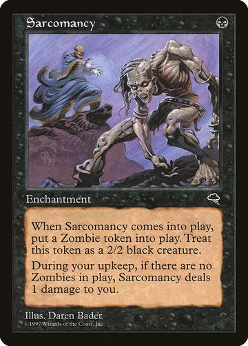 Sarcomancy 154, carta de Magic: The Gathering de Tempest