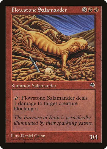 Flowstone Salamander 175, carta de Magic: The Gathering de Tempest