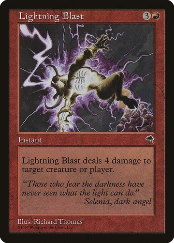 Lightning Blast 185, carta de Magic: The Gathering de Tempest