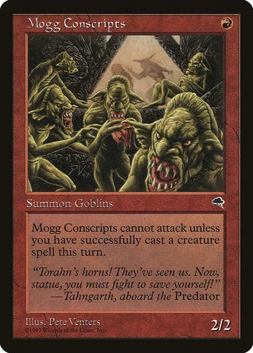 Mogg Conscripts 189, carta de Magic: The Gathering de Tempest