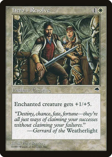 Hero's Resolve 23, carta de Magic: The Gathering de Tempest