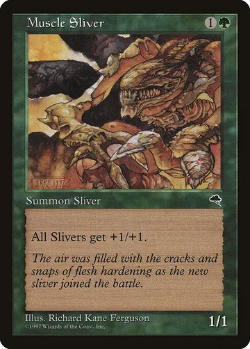 Muscle Sliver 238, carta de Magic: The Gathering de Tempest