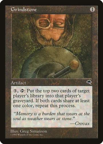 Grindstone 290, carta de Magic: The Gathering de Tempest