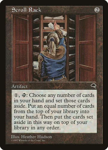 Scroll Rack 308, carta de Magic: The Gathering de Tempest