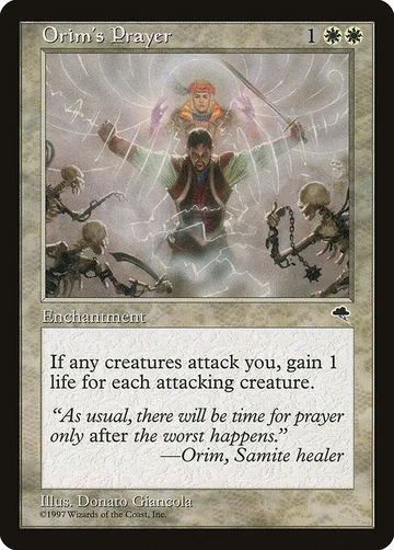 Orim's Prayer 32, carta de Magic: The Gathering de Tempest