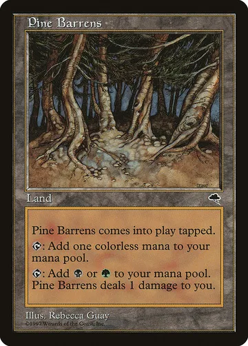 Pine Barrens 321, carta de Magic: The Gathering de Tempest