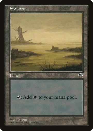 Swamp 342, carta de Magic: The Gathering de Tempest