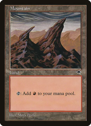 Mountain 344, carta de Magic: The Gathering de Tempest
