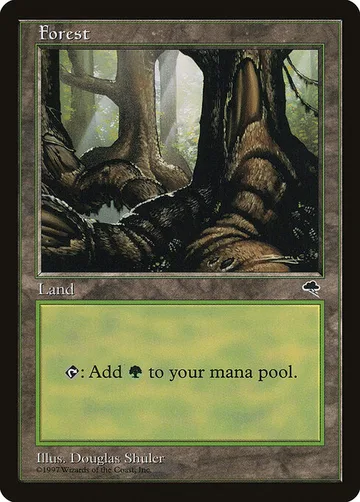 Forest 348, carta de Magic: The Gathering de Tempest
