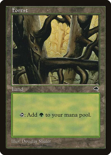 Forest 350, carta de Magic: The Gathering de Tempest