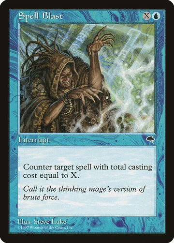 Spell Blast 89, carta de Magic: The Gathering de Tempest