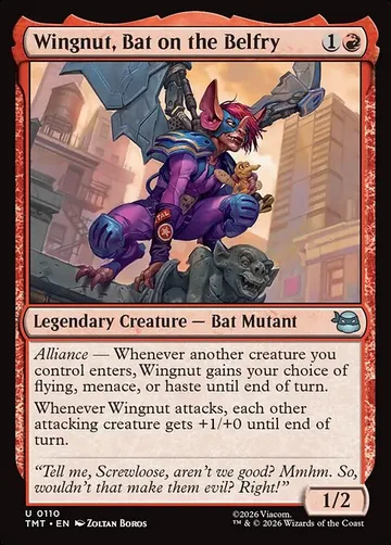 Wingnut, Bat on the Belfry