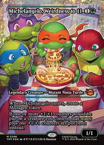 Michelangelo, Weirdness to 11 298
