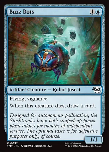 Buzz Bots 32, carta de Magic: The Gathering de Teenage Mutant Ninja Turtles