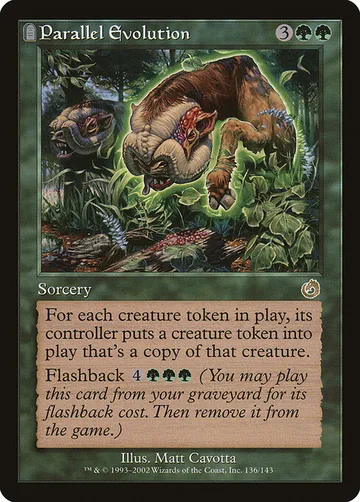 Parallel Evolution 136, carta de Magic: The Gathering de Torment