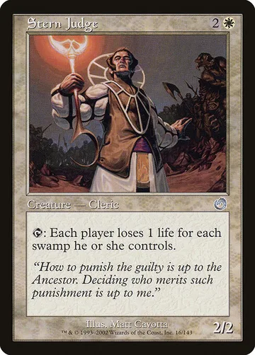 Stern Judge 16, carta de Magic: The Gathering de Torment