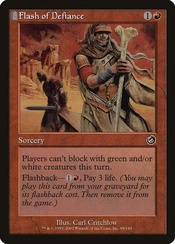 Flash of Defiance 99, carta de Magic: The Gathering de Torment