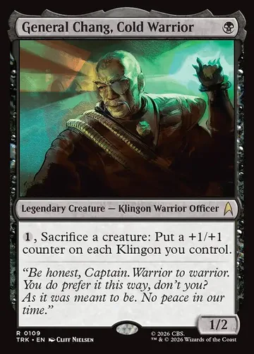 General Chang, Cold Warrior 109