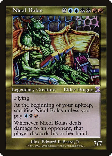 Nicol Bolas 98, carta de Magic: The Gathering de Time Spiral Timeshifted