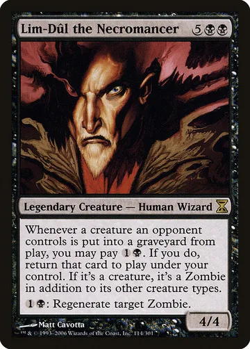 Lim-Dûl the Necromancer 114, carta de Magic: The Gathering de Time Spiral