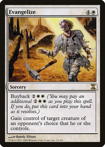 Evangelize 16, carta de Magic: The Gathering de Time Spiral