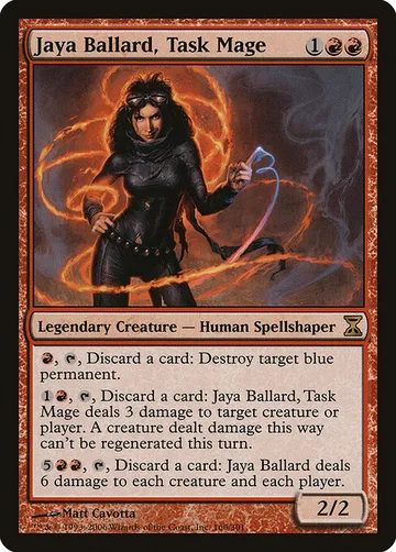 Jaya Ballard, Task Mage 166, carta de Magic: The Gathering de Time Spiral