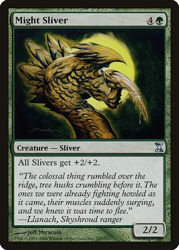 Might Sliver 205, carta de Magic: The Gathering de Time Spiral