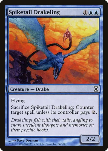 Spiketail Drakeling 80, carta de Magic: The Gathering de Time Spiral